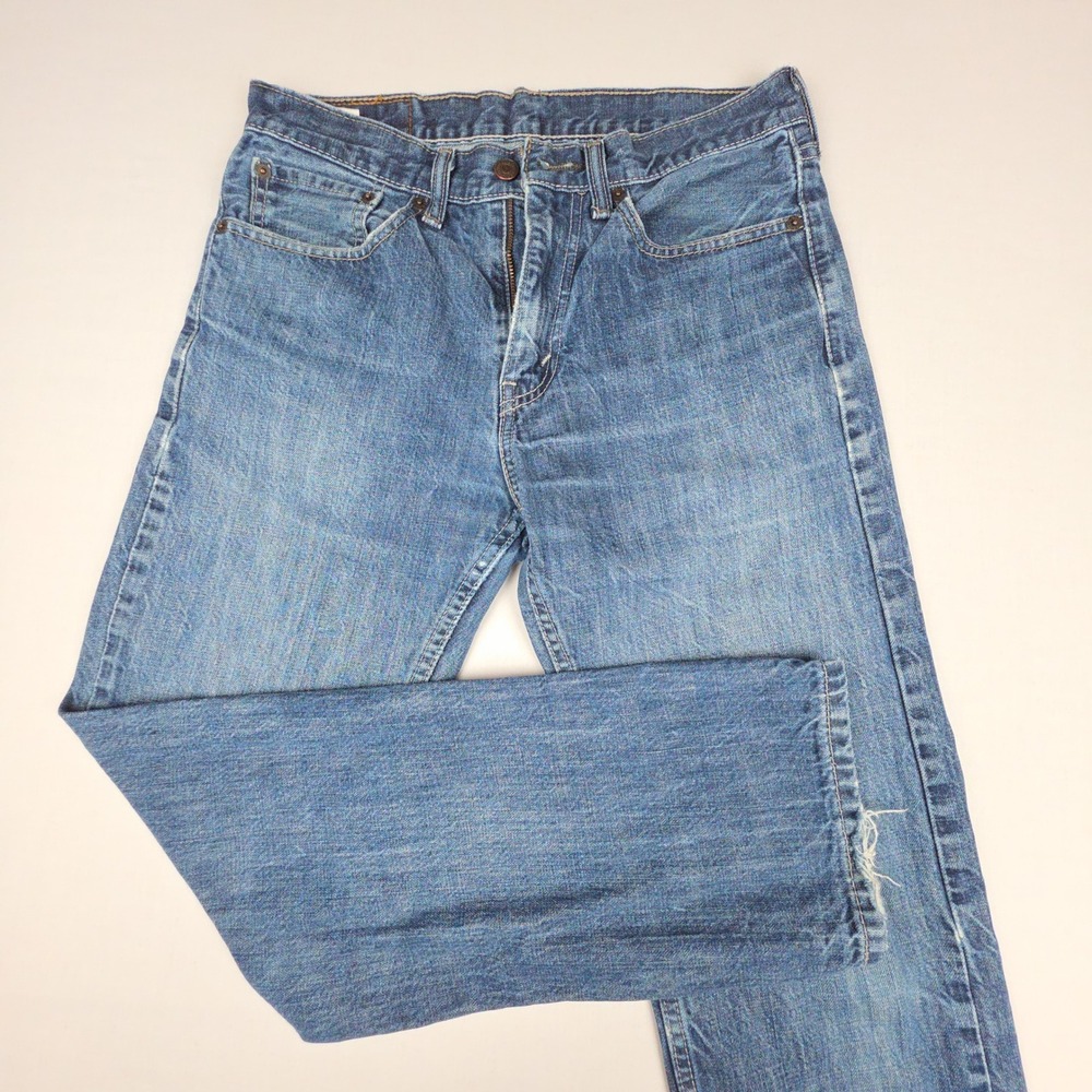 Levi Strauss 505 Regular Fit Jeans Mens 31x30 (fits 32x29) Blue Denim Cotton